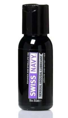 Возбуждающий гель-лубрикант на водной основе Sensual Arousal Lubricant  - 29,5 мл. - Swiss navy - купить с доставкой в Магнитогорске