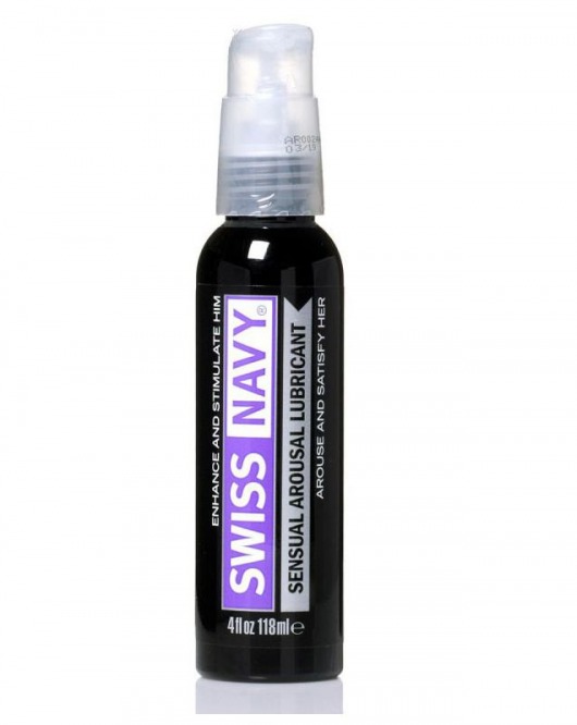 Возбуждающий гель-лубрикант на водной основе Sensual Arousal Lubricant  - 118 мл. - Swiss navy - купить с доставкой в Магнитогорске