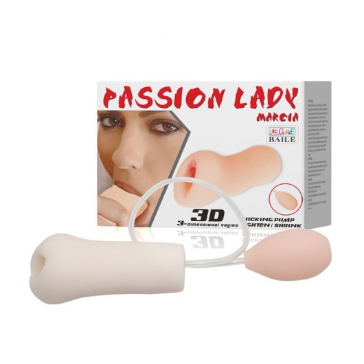 Мастурбатор Passion Lady Marcia с грушей для имитации посасывания - Baile - в Магнитогорске купить с доставкой