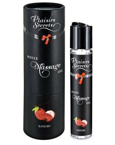 Массажное масло с ароматом личи Huile de Massage Gourmande Litchi - 59 мл. - Plaisir Secret - купить с доставкой в Магнитогорске