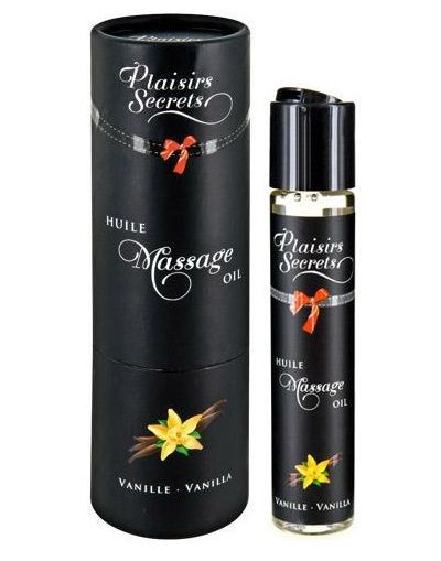 Массажное масло с ароматом ванили Huile de Massage Gourmande Vanille - 59 мл. - Plaisir Secret - купить с доставкой в Магнитогорске