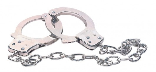 Наручники из металла с длинной цепочкой CHROME HANDCUFFS METAL HANDCUFFS W. KEY - NMC - купить с доставкой в Магнитогорске