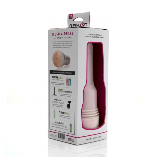 Мастурбатор-вагина Fleshlight Girls - Jessica Drake Heavenly - Fleshlight - в Магнитогорске купить с доставкой