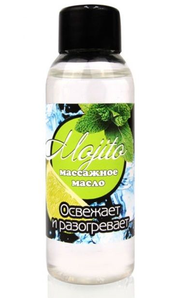 Массажное масло для тела Mojito с ароматом лайма - 50 мл. - Биоритм - купить с доставкой в Магнитогорске