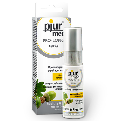 Пролонгирующий спрей с экстрактом дуба и пантенолом pjur MED Pro-long Spray - 20 мл. - Pjur - купить с доставкой в Магнитогорске