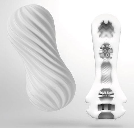 Мастурбатор FLEX Silky White с мягким рельефом - Tenga - в Магнитогорске купить с доставкой