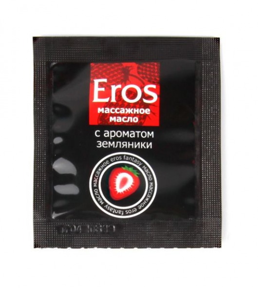 Пробник массажного масла с ароматом земляники Eros fantasy - 4 гр. - Биоритм - купить с доставкой в Магнитогорске