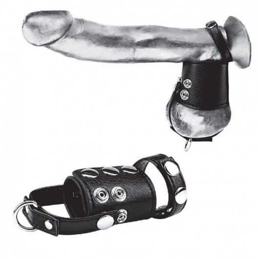 Кольцо на член и мошонку Cock Ring With 2  Ball Stretcher And Optional Weight Ring - BlueLine - в Магнитогорске купить с доставкой