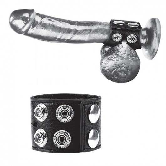 Ремень на член и мошонку 1.5  Cock Ring With Ball Strap - BlueLine - купить с доставкой в Магнитогорске