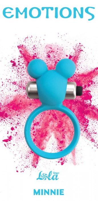 Голубое эрекционное виброколечко Emotions Minnie Breeze - Lola Games - в Магнитогорске купить с доставкой