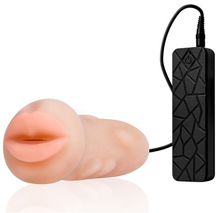 Мастурбатор-ротик с вибрацией REALSTUFF VIBRATING MASTURBATOR MOUTH - Dream Toys - в Магнитогорске купить с доставкой