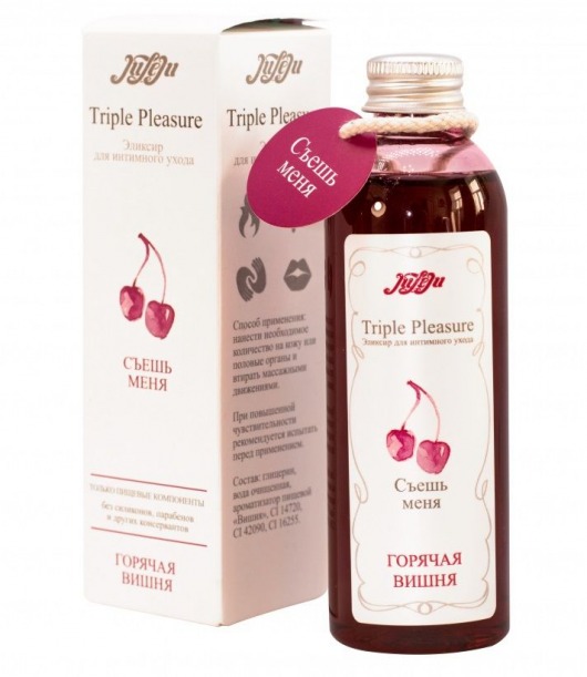 Эликсир Triple Pleasure  Горячая вишня  - 130 гр. - JULEJU - купить с доставкой в Магнитогорске