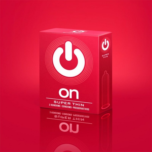 Супертонкие презервативы ON) Super Thin - 3 шт. - ON) - купить с доставкой в Магнитогорске