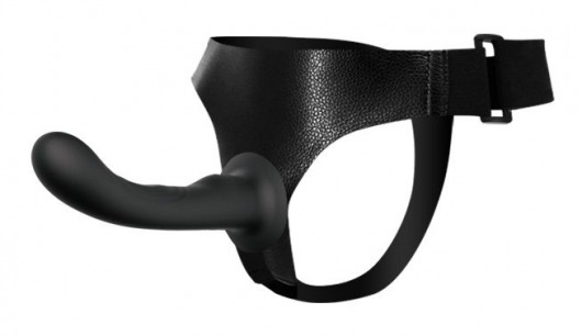 Страпон с изогнутой головкой Ultra Harness Curvy Dildo - 15,8 см. - Baile - купить с доставкой в Магнитогорске