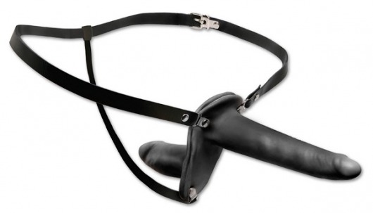 Женский страпон с вагинальной пробкой Double Penetrix Strap-on - 15 см. - Pipedream - купить с доставкой в Магнитогорске