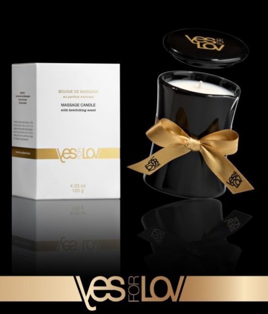 Массажная аромасвеча BEWITCHING MASSAGE CANDLE - 120 мл. - YESforLOV - купить с доставкой в Магнитогорске