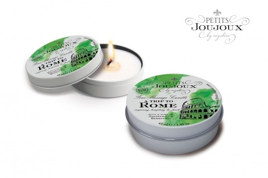 Массажная свеча Petits Joujoux Rome с ароматом грейпфрута и бергамота - 33 гр. - MyStim - купить с доставкой в Магнитогорске
