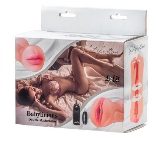 Двусторонний мастурбатор с вибропулей Satisfaction Babylicious - Lola Games - в Магнитогорске купить с доставкой