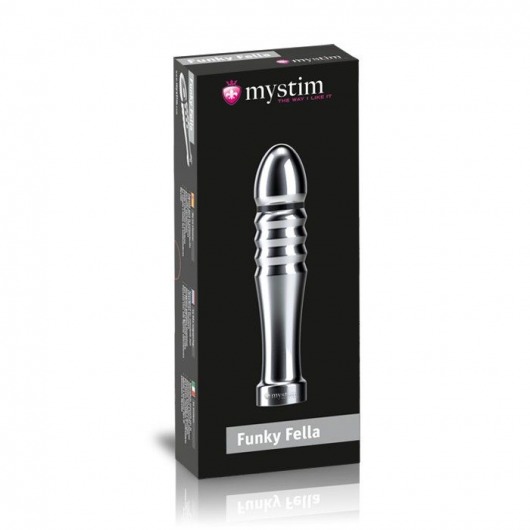 Ребристый фаллоимитатор для электростимуляции Funky Fella Rill Dildo - 13 см. - MyStim - купить с доставкой в Магнитогорске