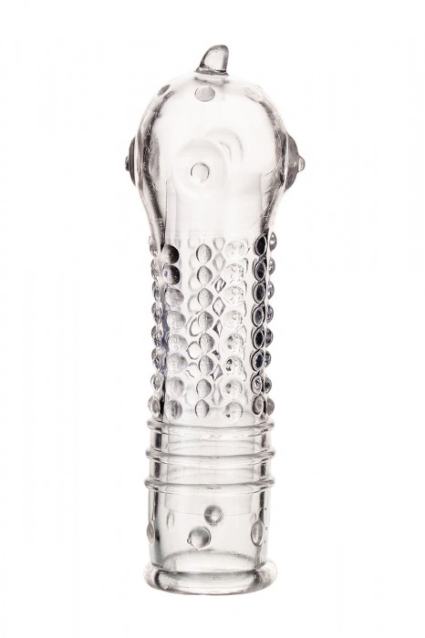 Прозрачная закрытая насадка на пенис TOYFA A-Toys - 14,7 см. - A-toys - в Магнитогорске купить с доставкой