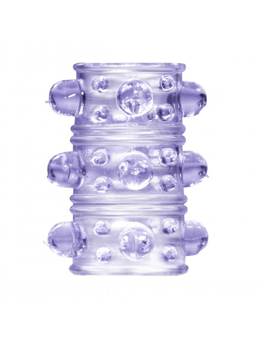 Фиолетовая насадка на пенис Rings Armour - Lola Games - в Магнитогорске купить с доставкой