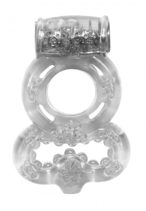 Прозрачное эрекционное кольцо Rings Treadle с подхватом - Lola Games - в Магнитогорске купить с доставкой