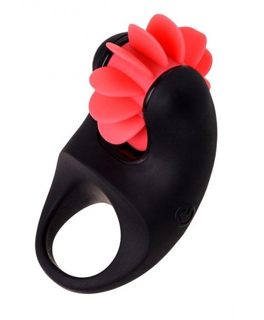 Чёрно-красное эрекционное виброкольцо Erotist - Erotist Adult Toys - в Магнитогорске купить с доставкой