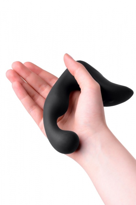 Чёрный изогнутый вибростимулятор простаты Erotist - Erotist Adult Toys - в Магнитогорске купить с доставкой