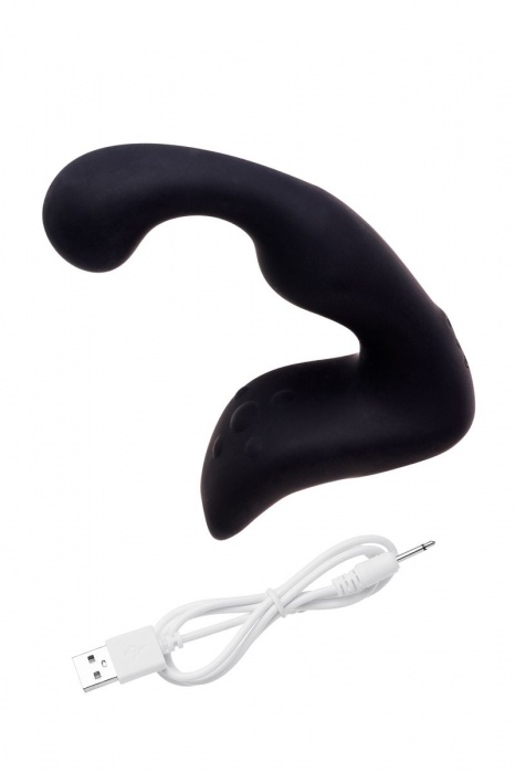 Чёрный изогнутый вибростимулятор простаты Erotist - Erotist Adult Toys - в Магнитогорске купить с доставкой