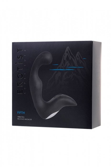 Чёрный изогнутый вибростимулятор простаты Erotist - Erotist Adult Toys - в Магнитогорске купить с доставкой