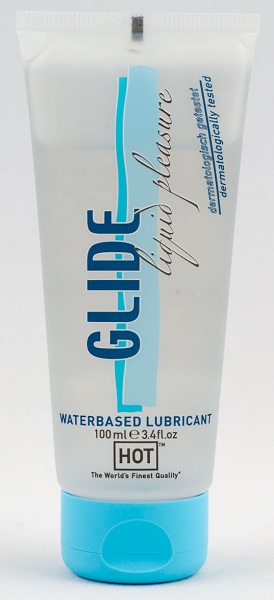 Интимная смазка на водной основе Glide - 100 мл. - HOT - купить с доставкой в Магнитогорске