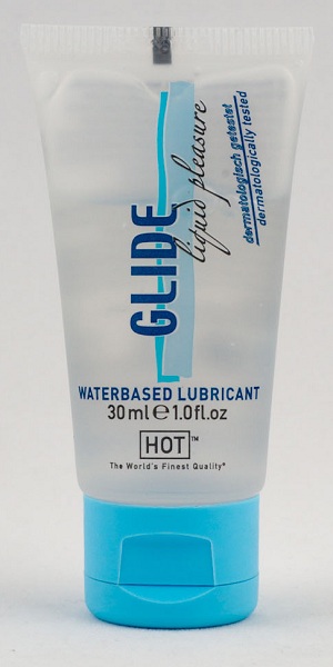 Интимная смазка на водной основе Glide - 30 мл. - HOT - купить с доставкой в Магнитогорске