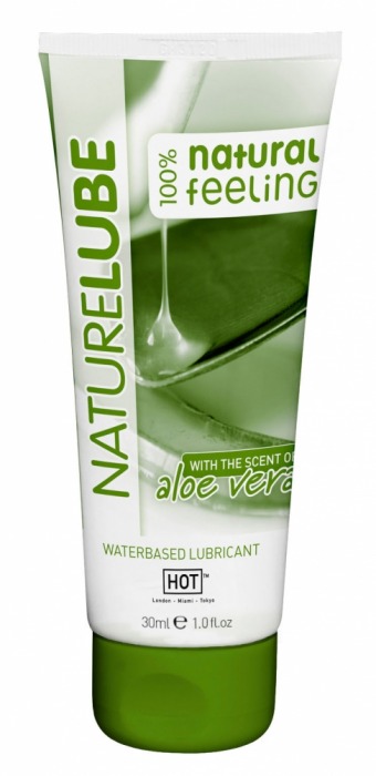 Смазка на водной основе с алоэ вера Nature Lube - 30 мл. - HOT - купить с доставкой в Магнитогорске
