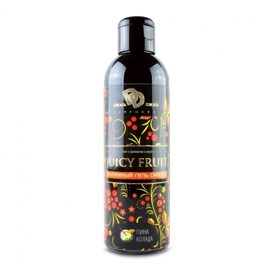 Интимный гель на водной основе JUICY FRUIT с ароматом пина колада - 200 мл. - БиоМед - купить с доставкой в Магнитогорске