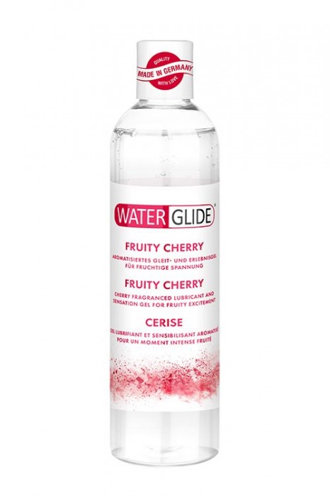 Лубрикант на водной основе с ароматом вишни FRUITY CHERRY - 300 мл. - Waterglide - купить с доставкой в Магнитогорске