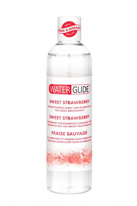 Лубрикант на водной основе с ароматом клубники SWEET STRAWBERRY - 300 мл. - Waterglide - купить с доставкой в Магнитогорске