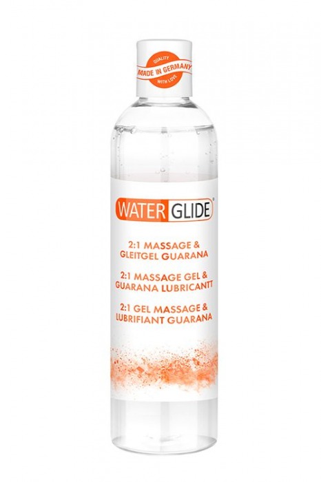 Гель-смазка 2-в-1 MASSAGE   LUBRICANT GUARANA - 300 мл. - Waterglide - купить с доставкой в Магнитогорске