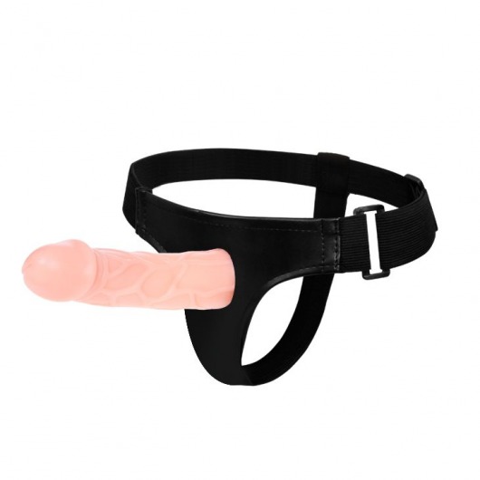 Телесный фаллоимитатор на трусиках Jessica Strap-On - 15,5 см. - Baile - купить с доставкой в Магнитогорске