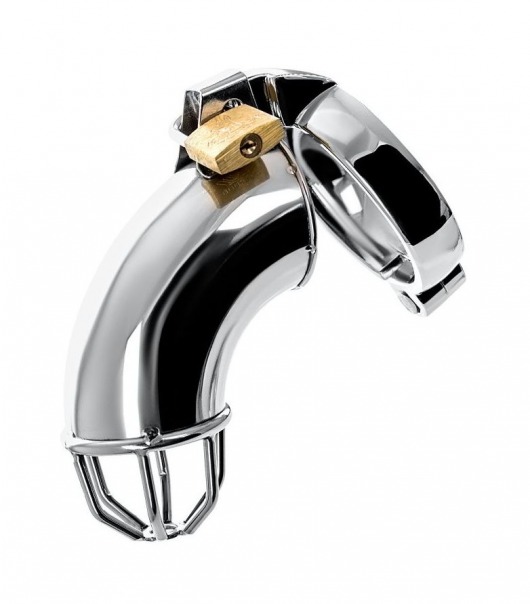 Серебристый мужской пояс верности TOYFA Metal - ToyFa - купить с доставкой в Магнитогорске