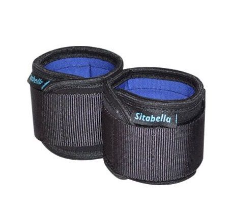 Неопреновые черно-синие наручники - Sitabella - купить с доставкой в Магнитогорске