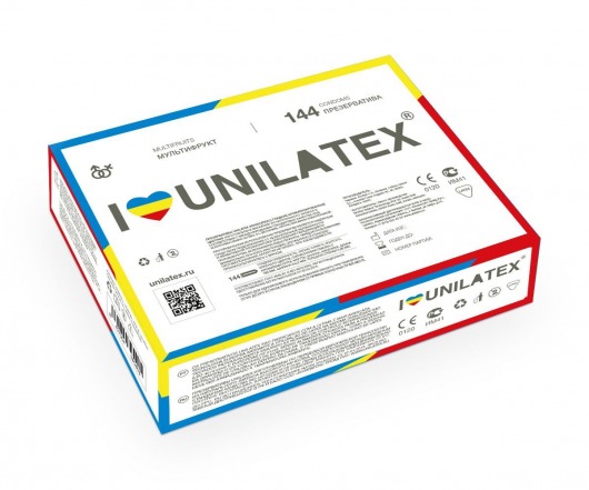 Разноцветные ароматизированные презервативы Unilatex Multifruits - 144 шт. - Unilatex - купить с доставкой в Магнитогорске