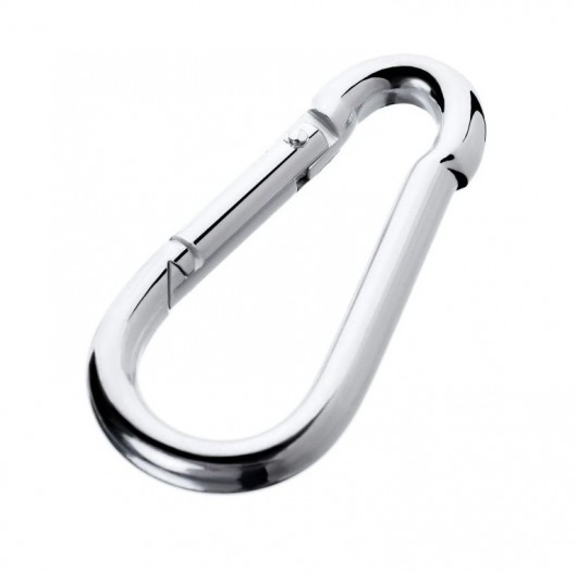 Серебристый карабин TOYFA Metal - ToyFa - купить с доставкой в Магнитогорске