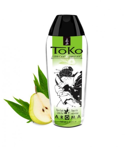Интимный гель TOKO Pear   Exotic Green Tea с ароматом груши и зеленого чая - 165 мл. - Shunga - купить с доставкой в Магнитогорске