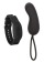 Черное виброяйцо с браслетом-пультом Wristband Remote Curve - California Exotic Novelties купить в Магнитогорске с доставкой в Orgasmix.ru Черное виброяйцо с браслетом-пультом Wristband Remote Curve - California Exotic Novelties
