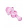 Розовая фигурная анальная втулка - 9,8 см. - Sexus в Магнитогорске Розовая фигурная анальная втулка - 9,8 см. - Sexus