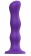 Фиолетовая насадка Strap-On-Me Dildo Geisha Balls size M - Strap-on-me - купить с доставкой в Магнитогорске