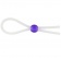 Прозрачное лассо с фиолетовой бусиной SILICONE COCK RING WITH BEAD LAVENDER - NMC - в Магнитогорске купить с доставкой